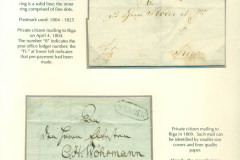 Latvia. Postmarks and postal routes of the pre-stamp period. Frame 4