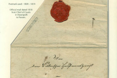 Latvia. Postmarks and postal routes of the pre-stamp period. Frame 6