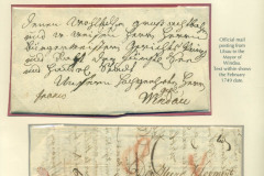 Latvia. Postmarks and postal routes of the pre-stamp period. Frame 7