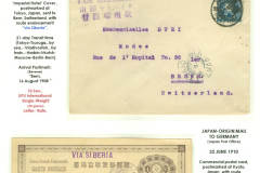 The Evolution of 'via-Siberia' Mail. 1897 - 1945 Frame 3